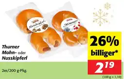 Nah&Frisch Thurner Mohn- oder Nusskipferl Angebot