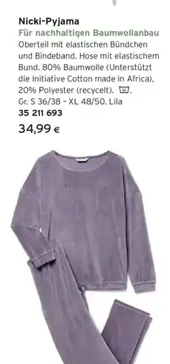 Tchibo Eduscho Nicki-Pyjama Angebot