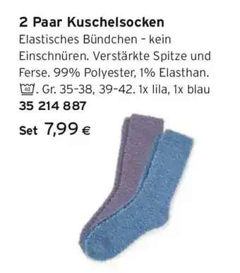 Tchibo Eduscho 2 Paar Kuschelsocken Angebot