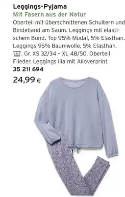 Tchibo Eduscho Leggings-Pyjama Angebot