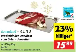 Nah&Frisch Wadschinken entvliest vom österr. Jungstier Angebot