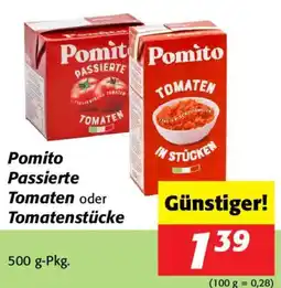 Nah&Frisch Pomito Passierte Tomaten oder Tomatenstücke Angebot