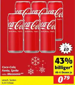 Nah&Frisch Coca-Cola, Fanta, Sprite oder Mezzomix Angebot