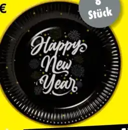 TEDi Pappteller-Set Happy New Year Angebot