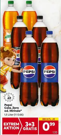 Billa Pepsi Cola, Zero od. Mirinda Angebot