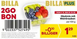 Billa Obstmix mit Weintrauben Angebot