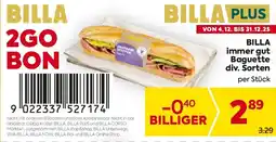 Billa BILLA immer gut Baguette div. Sorten Angebot