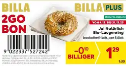 Billa Ja! Natürlich Bio-Laugenring Angebot