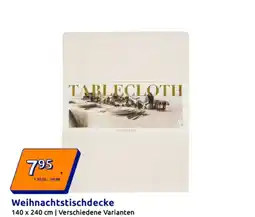Action Weihnachtstischdecke Angebot