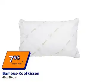 Action Bambus-Kopfkissen Angebot