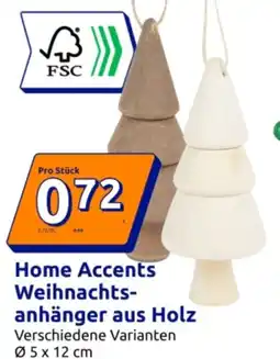 Action Home Accents Weihnachts- anhänger aus Holz Angebot