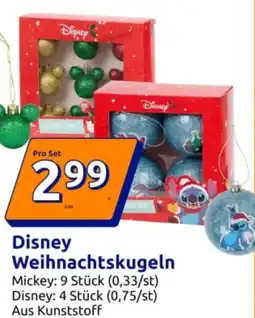 Action Disney Weihnachtskugeln Angebot