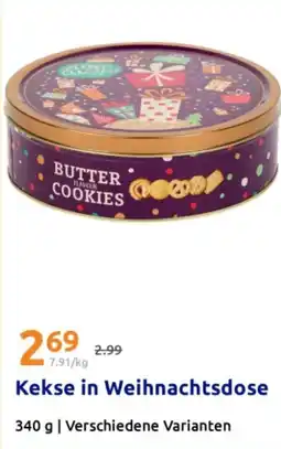 Action Kekse in Weihnachtsdose Angebot