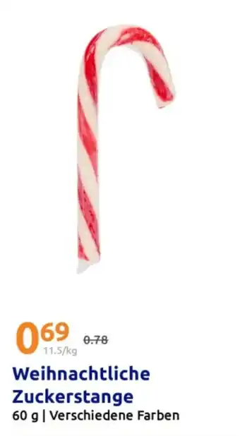 Action Weihnachtliche Zuckerstange Angebot