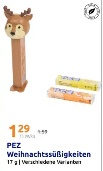 Action PEZ Weihnachtssüßigkeiten Angebot