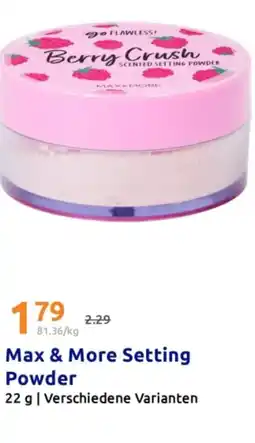 Action Max & More Setting Powder Angebot