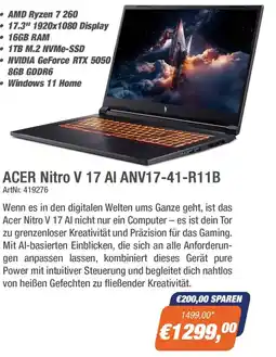 e-tec ACER Nitro V 17 AI ANV17-41-R11B Angebot