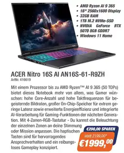 e-tec ACER Nitro 16S AI AN16S-61-R9ZH Angebot