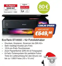 e-tec Eco Tank ET-8550 - für Fotoliebhaber Angebot