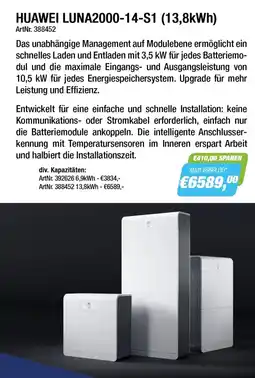 e-tec Huawei luna2000-14-s1 (13,8kwh) Angebot