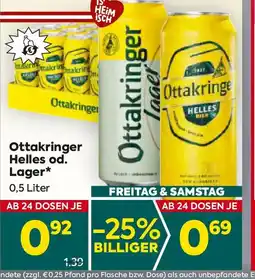 Billa Ottakringer Helles od. Lager Angebot
