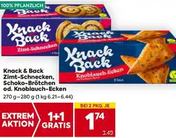 Billa Knack & Back Zimt-Schnecken Schoko-Brötchen Angebot