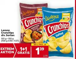 Billa Lorenz Crunchips Angebot