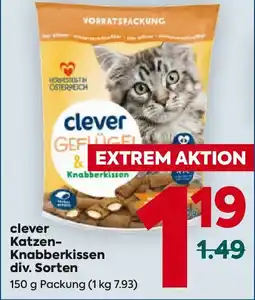 Billa clever Katzen- Knabberkissen Angebot