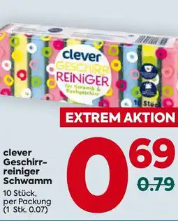 Billa clever Geschirr- reiniger Schwamm Angebot