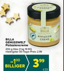Billa Billa genusswelt pistaziencreme Angebot