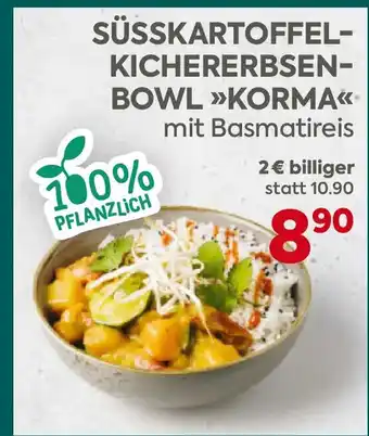 Billa SÜSSKARTOFFEL KICHERERBSEN- BOWL KORMA Angebot