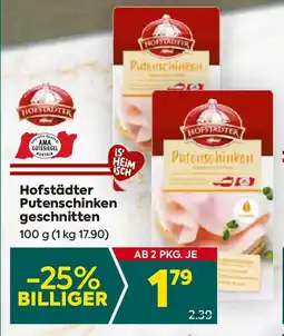 Billa hofstädter putenschinken geschnitten Angebot
