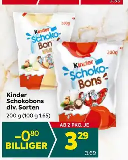 Billa Kinder Schokobons Angebot