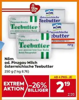 Billa Nöm od. Pinzgau Milch österreichische Teebutter Angebot