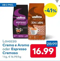 T&G Lavazza Crema e Aroma oder Espresso Cremoso Angebot