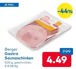 T&G Berger Gastro Saunaschinken Angebot