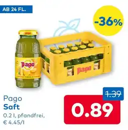 T&G Pago Saft Angebot