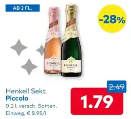 T&G Henkell Sekt Piccolo Angebot