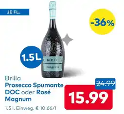 T&G Brilla Prosecco Spumante DOC oder Rosé Magnum Angebot