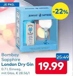 T&G Bombay Sapphire London Dry Gin Angebot