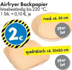 TEDi Airfryer Backpapier Angebot