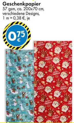 TEDi Geschenkpapier Angebot