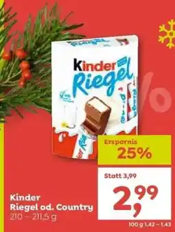 ADEG Kinder Riegel od. Country Angebot