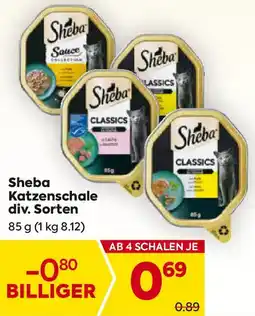 Billa Sheba Katzenschale div. Sorten Angebot