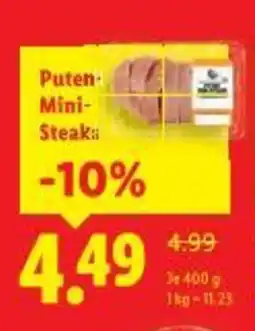 Lidl Puten Mini Steaka Angebot