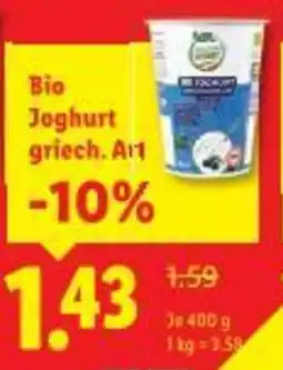 Lidl Bio Joghurt griech Angebot