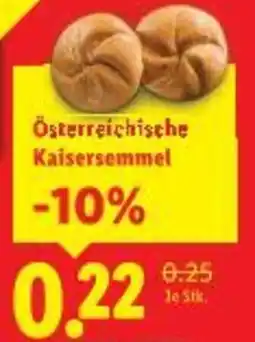 Lidl Österreichische Kaisersemmel Angebot