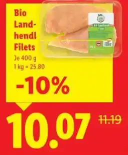 Lidl Bio Land hendl Filets Angebot