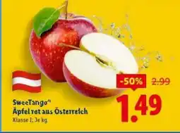 Lidl SweeTango Äpfel rot aus Österreich Angebot
