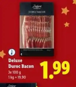 Lidl Deluxe Duroc Bacon Angebot